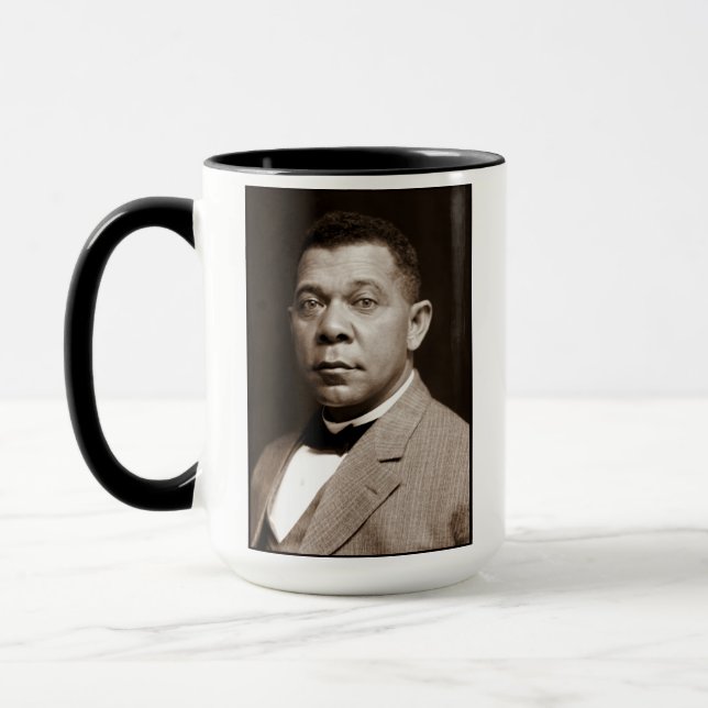 Black History Icon: Booker T Washington, Portrait Mug (Left)