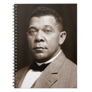 Black History Icon: Booker T Washington, Portrait Notebook
