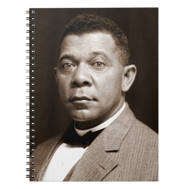 Black History Icon: Booker T Washington, Portrait Notebook (Front)