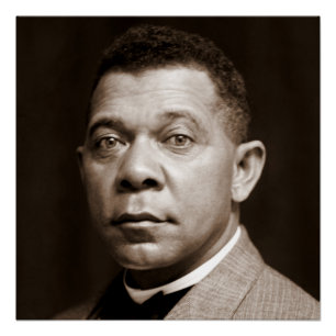 Black History Icon: Booker T Washington, Portrait Poster