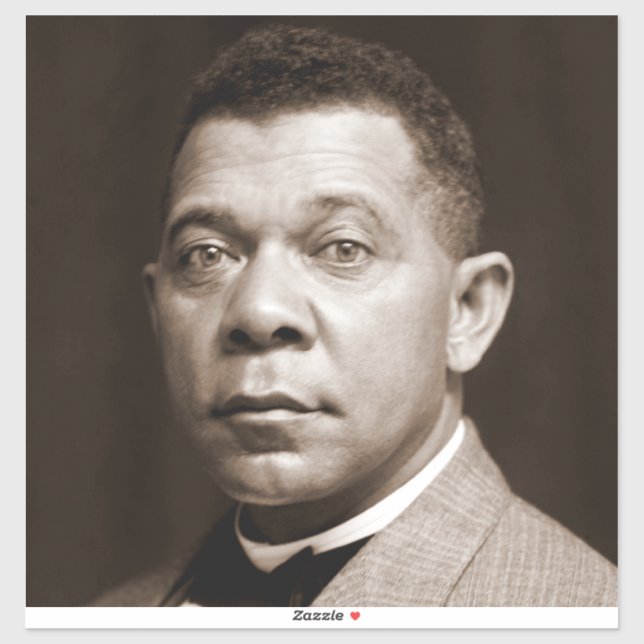 Black History Icon: Booker T Washington, Portrait Sticker (Sheet)