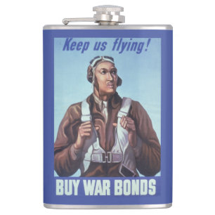 Black History Icons: Aviators of WW2, US Pilots Flask