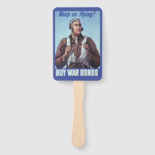 Black History Icons: Aviators of WW2, US Pilots Hand Fan