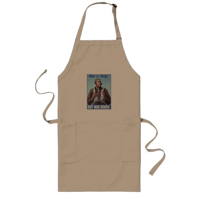 Black History Icons: Aviators of WW2, US Pilots Long Apron (Front)