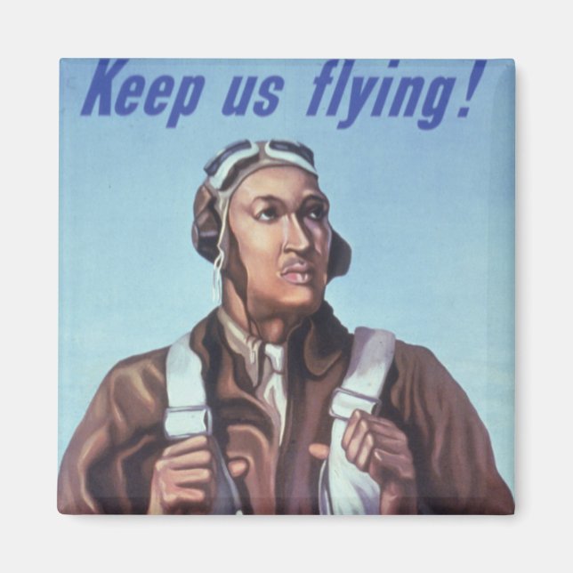 Black History Icons: Aviators of WW2, US Pilots Magnet (Front)
