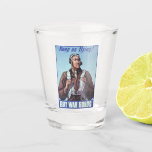 Black History Icons: Aviators of WW2, US Pilots Shot Glass