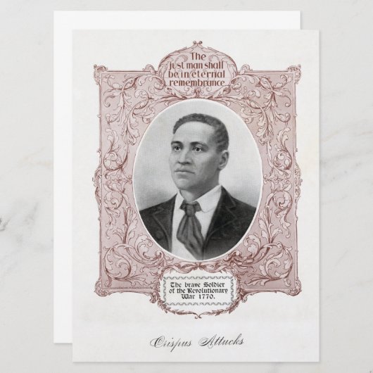 Black History Icons: Crispus Attucks, Martyr  (Front/Back)