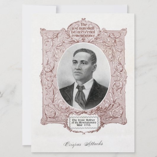 Black History Icons: Crispus Attucks, Martyr  (Front)