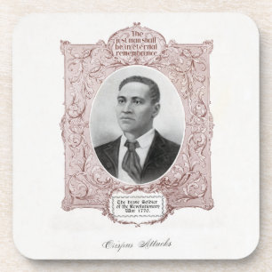 Black History Icons: Crispus Attucks, Martyr  Beverage Coaster