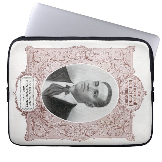 Black History Icons: Crispus Attucks, Martyr  Laptop Sleeve (Front)