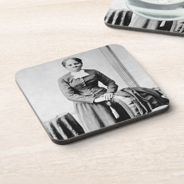 Black History Icons: Harriet Tubman, Civil Rights Beverage Coaster (Left Side)