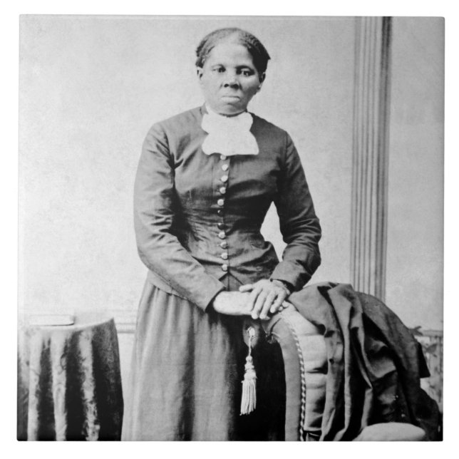 Black History Icons: Harriet Tubman, Civil Rights Ceramic Tile (Front)