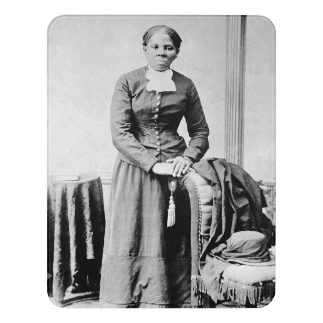 Black History Icons: Harriet Tubman, Civil Rights Door Sign (Contemporary Vert)