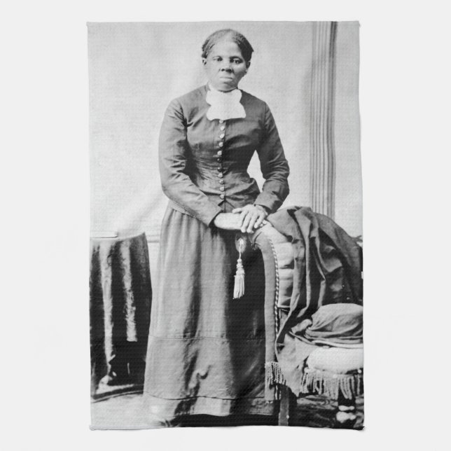 Black History Icons: Harriet Tubman, Civil Rights Kitchen Towel (Vertical)