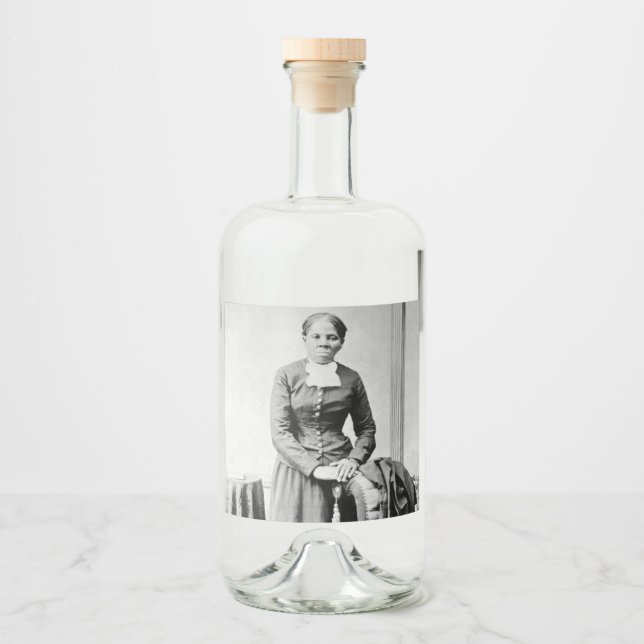 Black History Icons: Harriet Tubman, Civil Rights Liquor Bottle Label (Front)