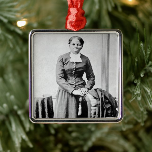 Black History Icons: Harriet Tubman, Civil Rights Metal Ornament (Tree)