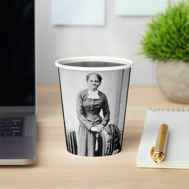 Black History Icons: Harriet Tubman, Civil Rights Paper Cups (Insitu)