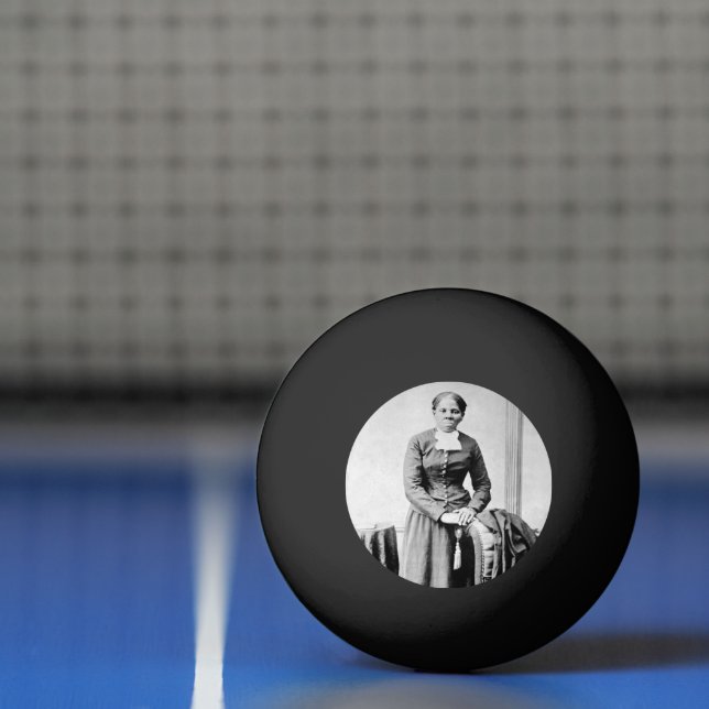 Black History Icons: Harriet Tubman, Civil Rights Ping Pong Ball (Net)