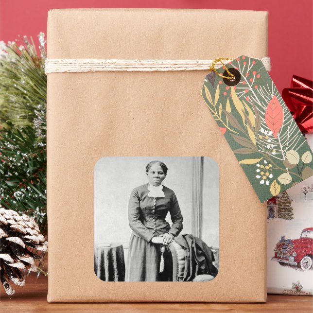Black History Icons: Harriet Tubman, Civil Rights Square Sticker (Holiday)