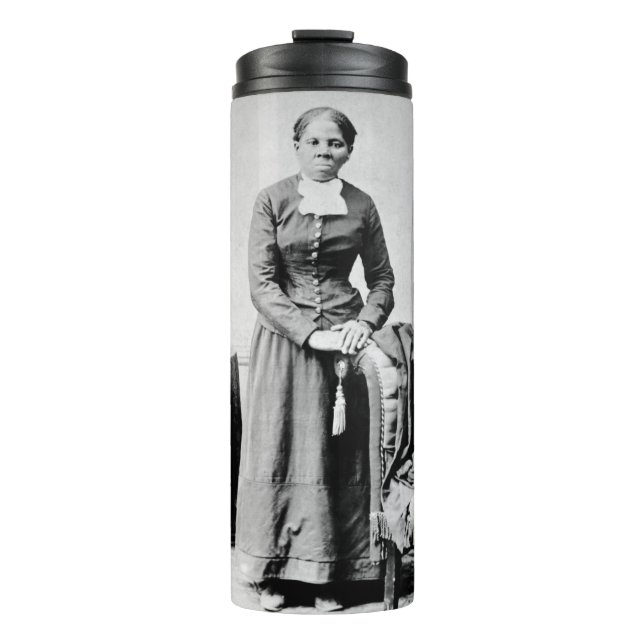 Black History Icons: Harriet Tubman, Civil Rights Thermal Tumbler (Front)