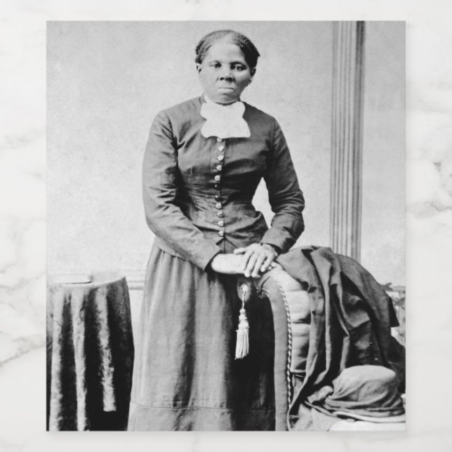 Black History Icons: Harriet Tubman, Civil Rights Wine Label (Single Label)