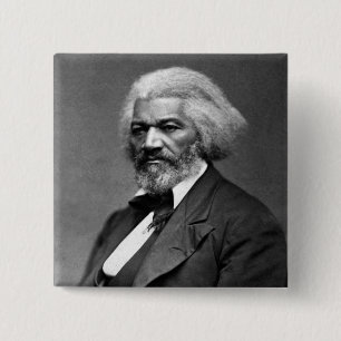 Black History Icons: Older Frederick Douglass Button