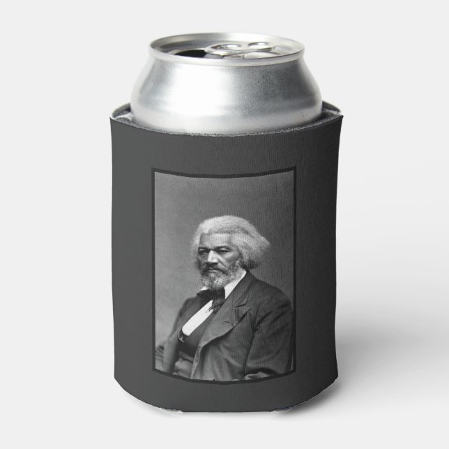 Black History Icons: Older Frederick Douglass Can Cooler (Can Front)