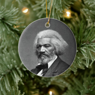 Black History Icons: Older Frederick Douglass Ceramic Ornament