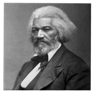 Black History Icons: Older Frederick Douglass Ceramic Tile