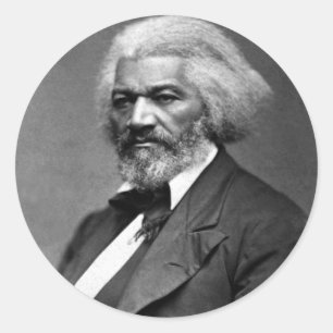 Black History Icons: Older Frederick Douglass Classic Round Sticker