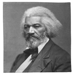 Black History Icons: Older Frederick Douglass Cloth Napkin
