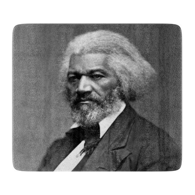 Black History Icons: Older Frederick Douglass Cutting Board (Front)