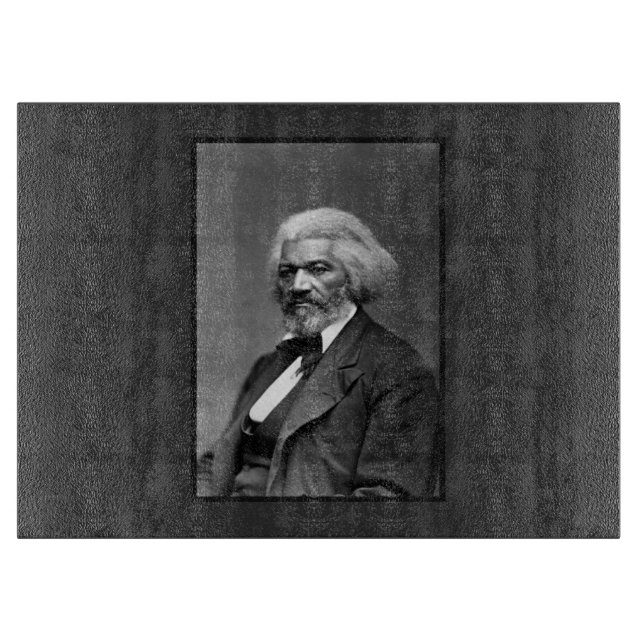 Black History Icons: Older Frederick Douglass Cutting Board (Front)