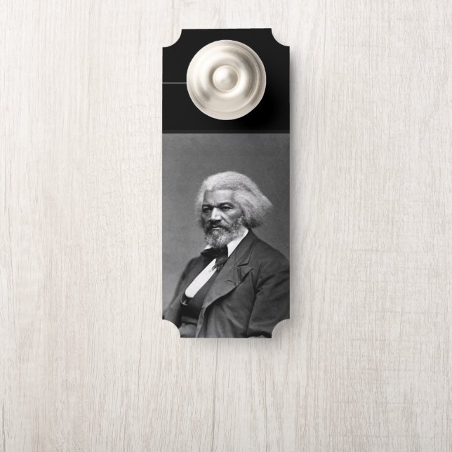 Black History Icons: Older Frederick Douglass Door Hanger (On Knob)