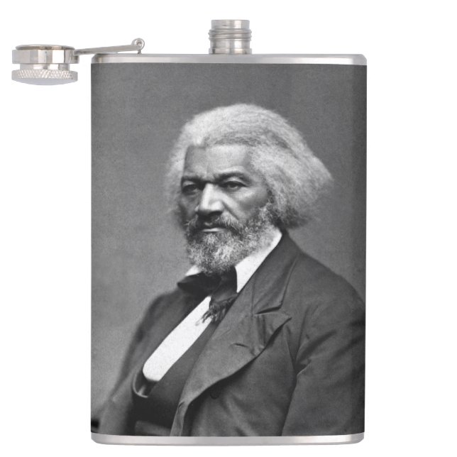 Black History Icons: Older Frederick Douglass Flask (Opened)