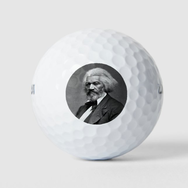 Black History Icons: Older Frederick Douglass Golf Balls (Front)