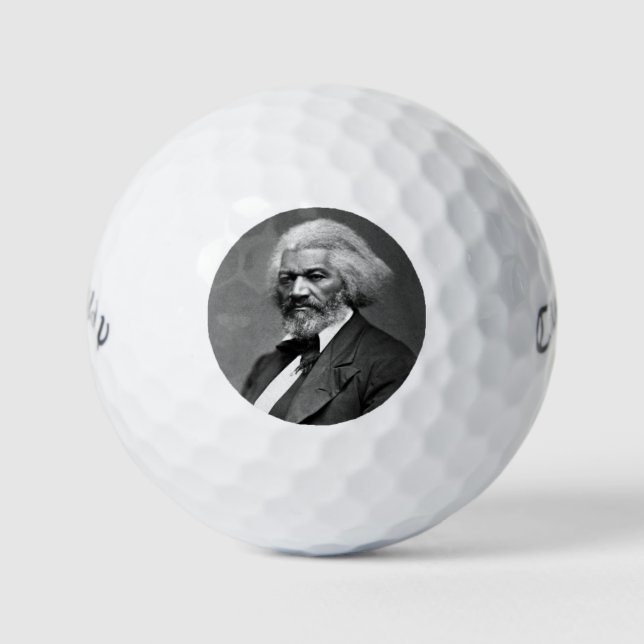 Black History Icons: Older Frederick Douglass Golf Balls (Front)