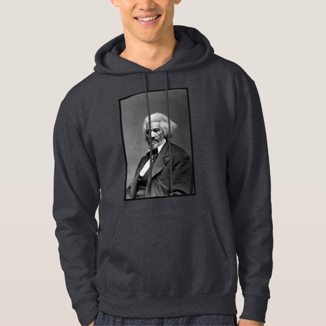 Black History Icons: Older Frederick Douglass Hoodie (Front)