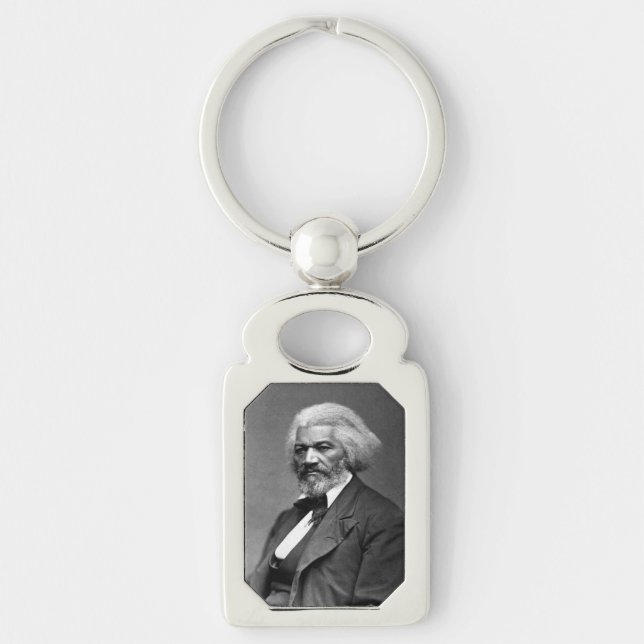 Black History Icons: Older Frederick Douglass Keychain (Front)