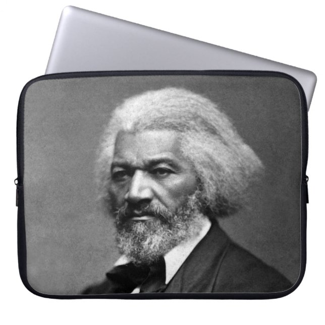 Black History Icons: Older Frederick Douglass Laptop Sleeve (Front)