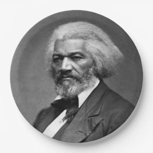Black History Icons: Older Frederick Douglass Paper Plates
