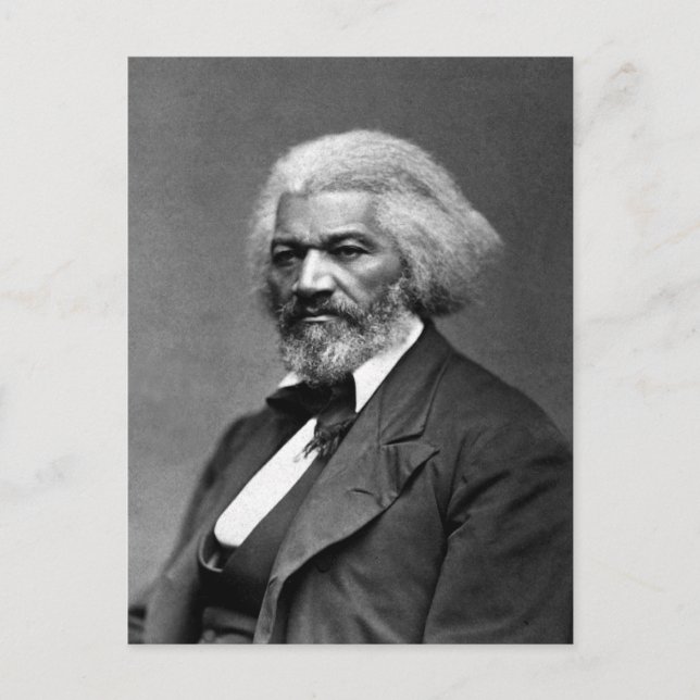 Black History Icons: Older Frederick Douglass Postcard (Front)