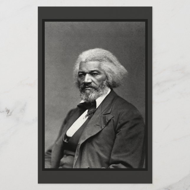 Black History Icons: Older Frederick Douglass Stationery (Front)