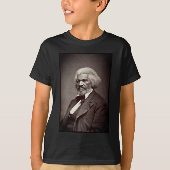 Black History Icons: Older Frederick Douglass T-Shirt (Front)