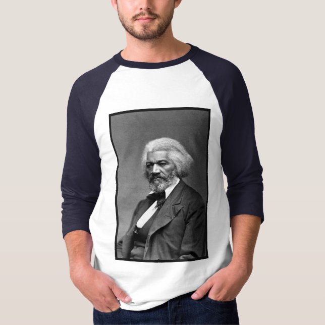 Black History Icons: Older Frederick Douglass T-Shirt (Front)