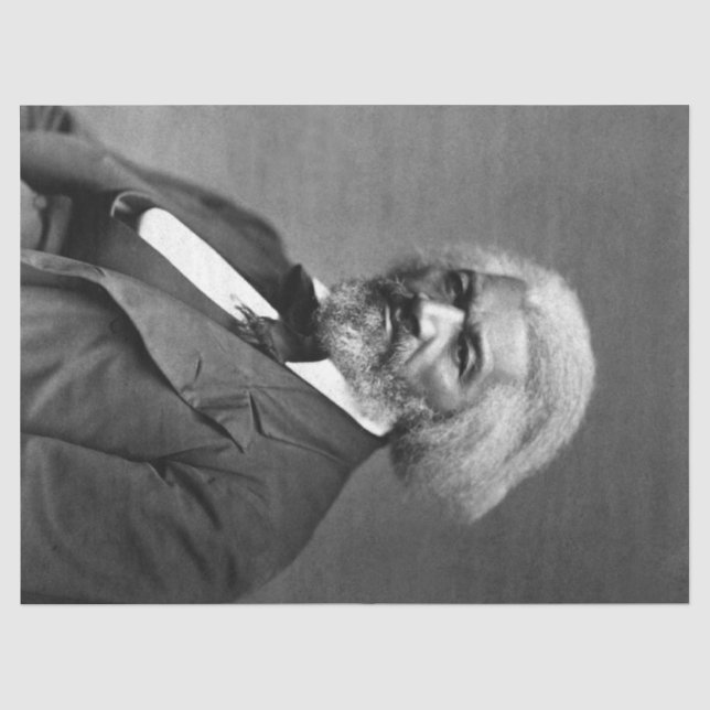 Black History Icons: Older Frederick Douglass Tissue Paper (Front)