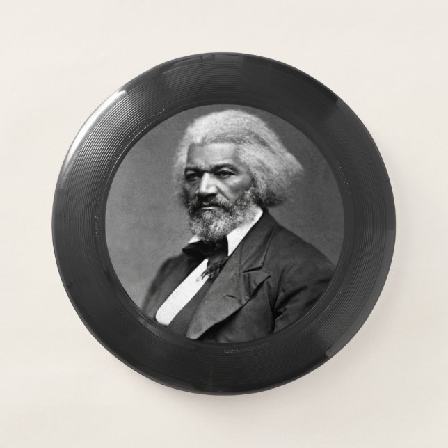 Black History Icons: Older Frederick Douglass Wham-O Frisbee (Front)