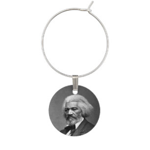 Black History Icons: Older Frederick Douglass Wine Charm