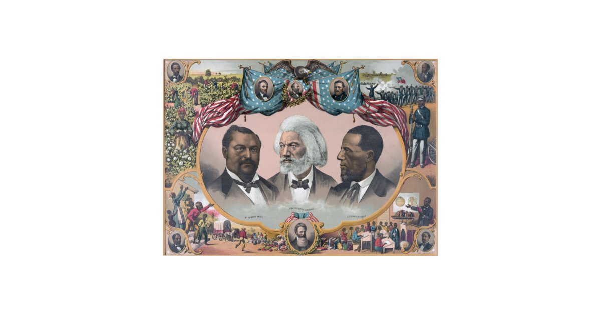 Black History Icons: With Frederick Douglass Acrylic Print | Zazzle