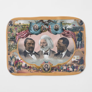 Black History Icons: With Frederick Douglass Baby Burp Cloth